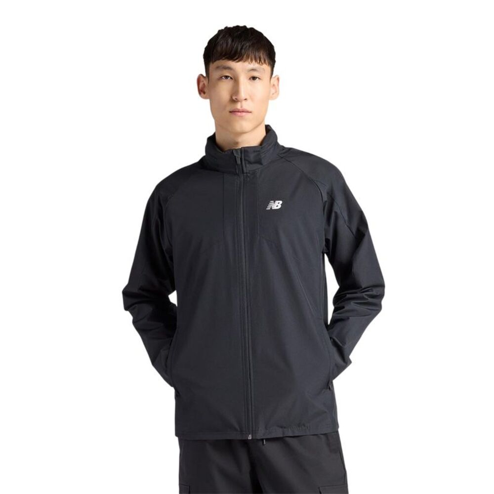New Balance Mens Two Tone Woven  Jacket / Black